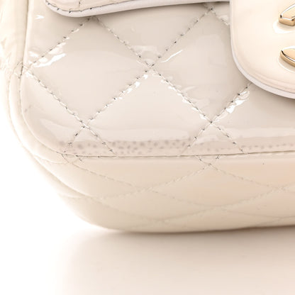 Chanel Patent Quilted Mini Square Flap White 12 of 17