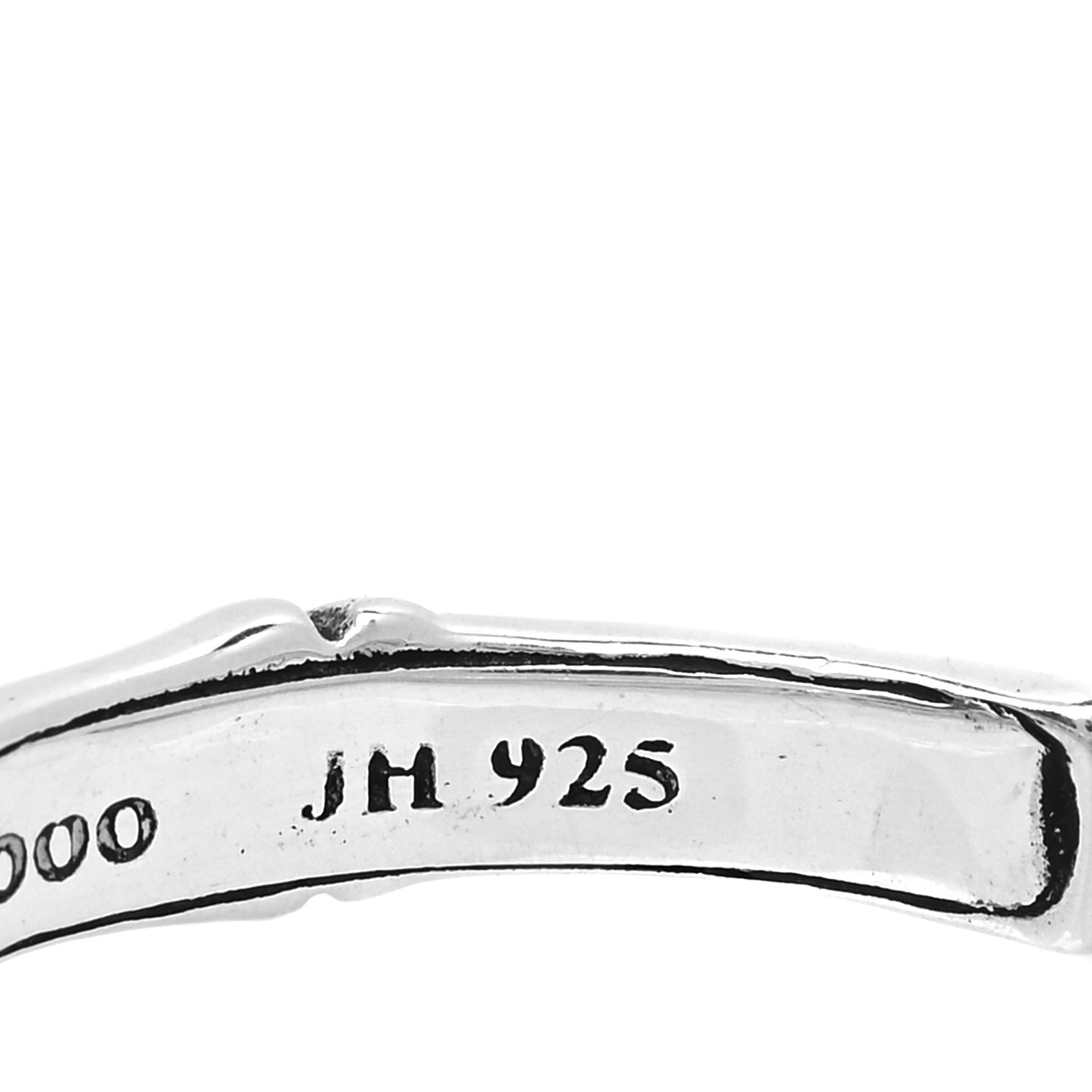 Sterling Silver Bamboo Hoop Earrings