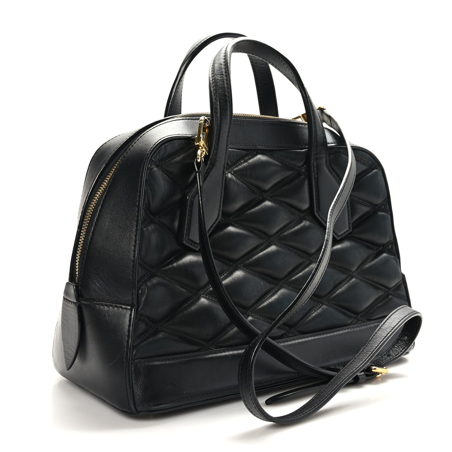 Lambskin Malletage Dora PM Black