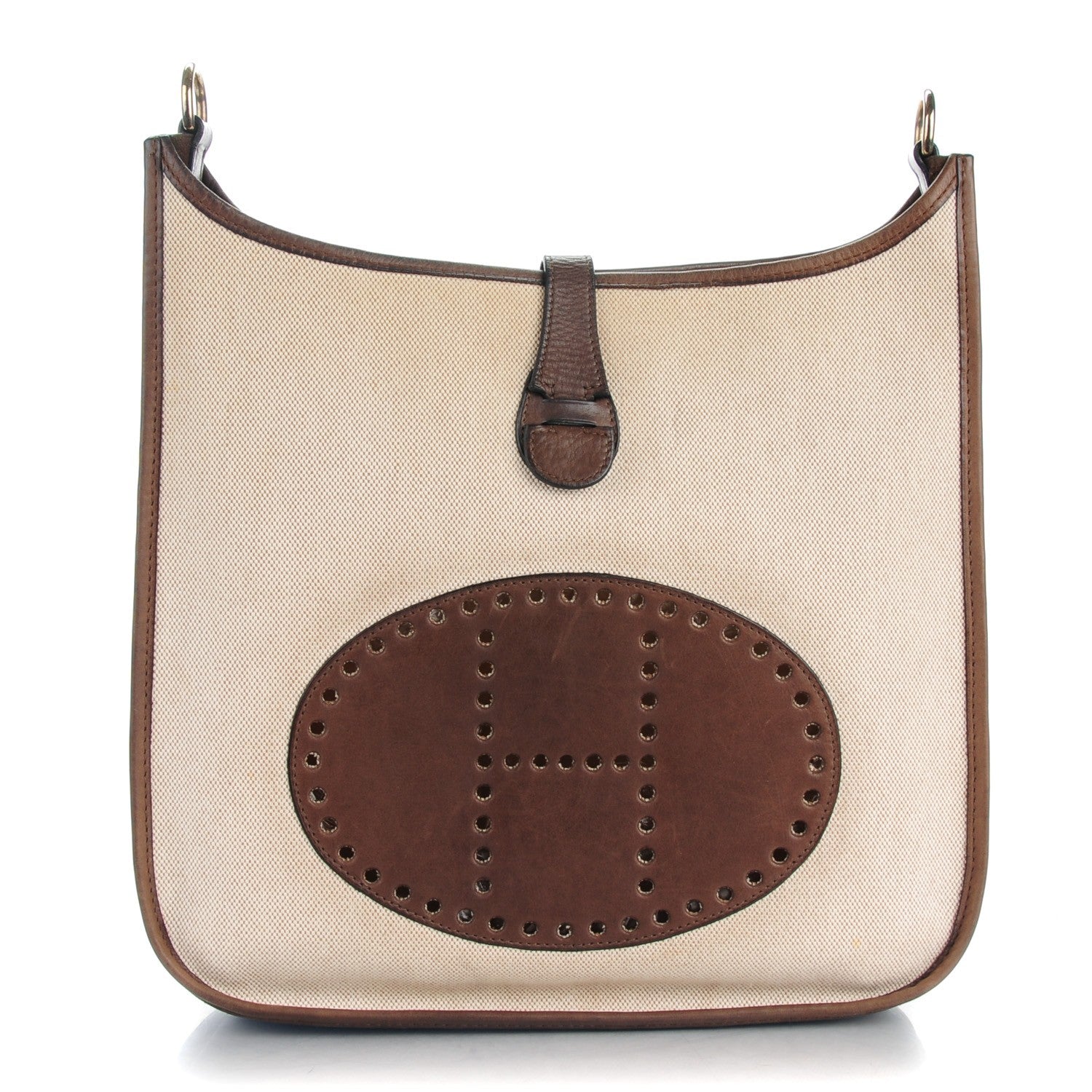 Hermes Toile Natural Barenia Evelyne GM Ebene 1 of 8