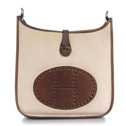 Hermes Toile Natural Barenia Evelyne GM Ebene 1 of 8