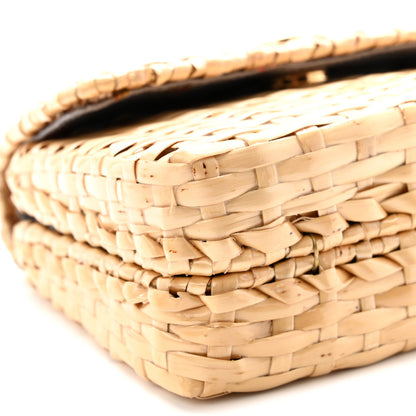 Gucci Glazed Wicker Mini Cestino Shoulder Bag Natural 9 of 10