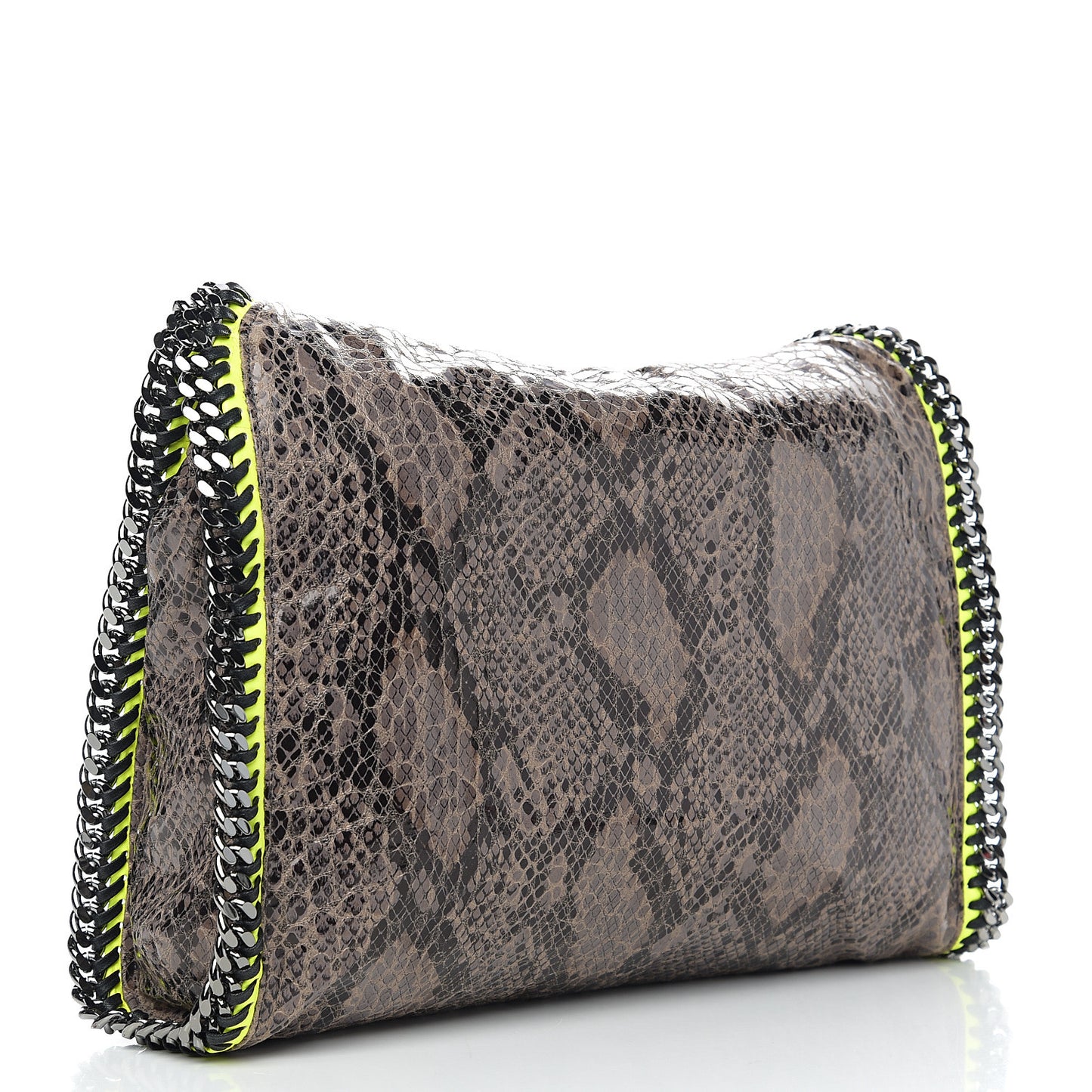 Eco Python Small Falabella Tote Brown