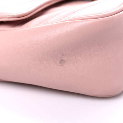 Gucci Calfskin Matelasse Mini GG Marmont Shoulder Bag Perfect Pink 12 of 19