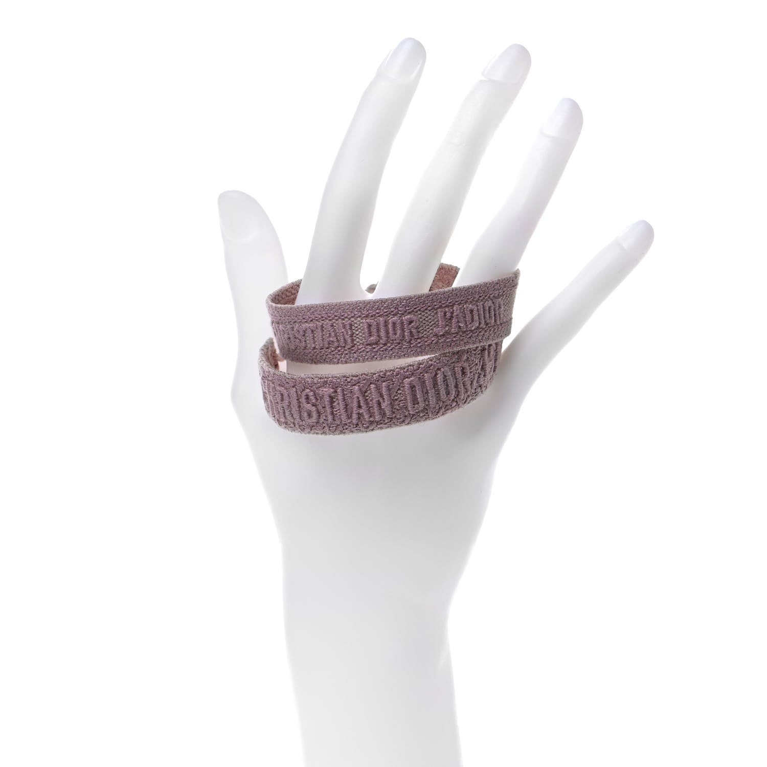 Christian Dior Woven Cotton J'Adior Friendship Bracelet Set Pink 2 of 5