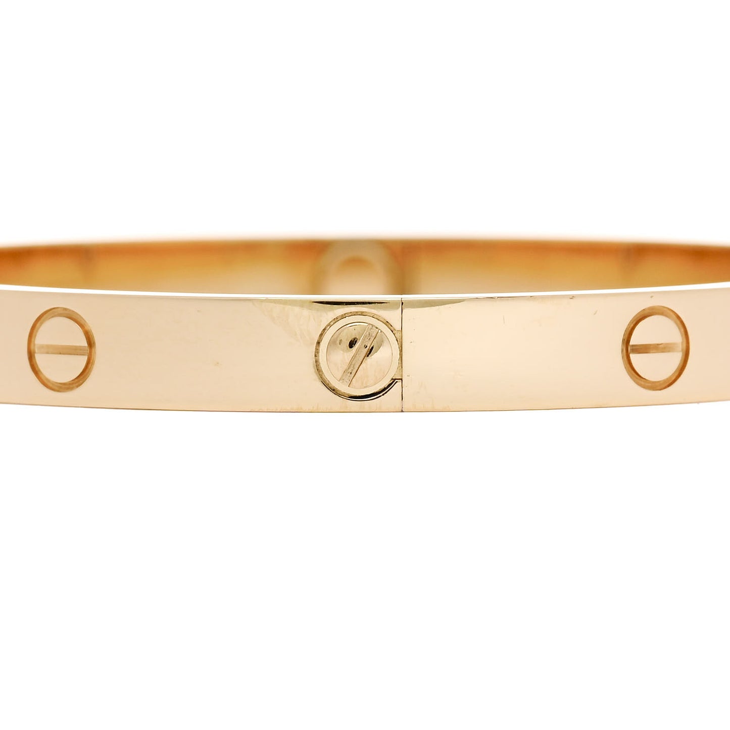 18K Yellow Gold 4 Diamond LOVE Bracelet 19