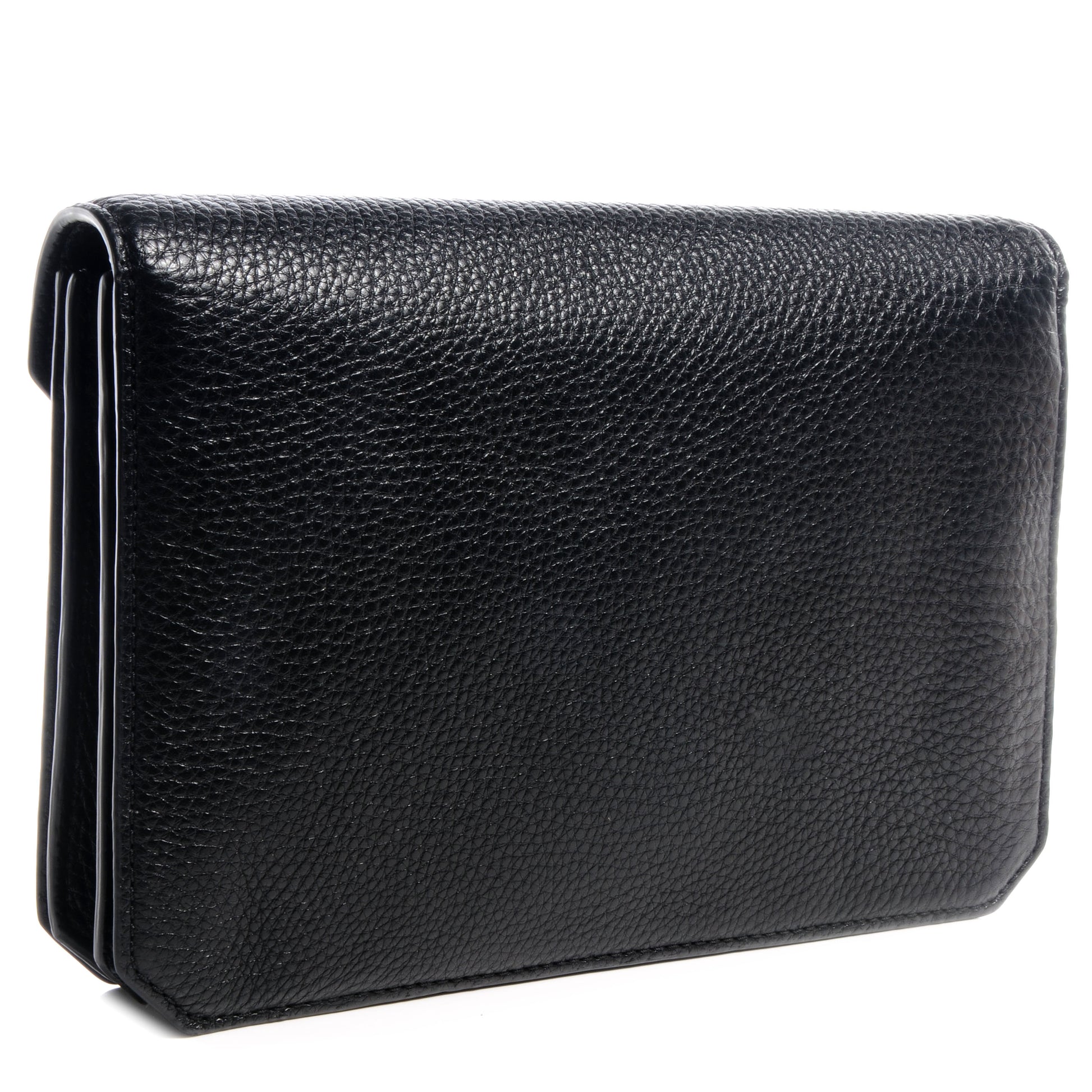 Alexander Wang Soft Pebbled Prisma Skeletal Clutch Black 3 of 6