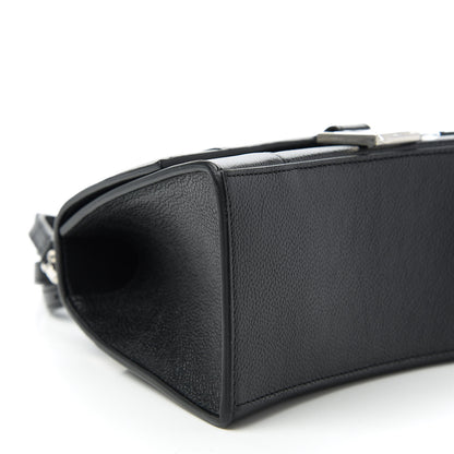 Balenciaga Grained Calfskin Small Hourglass Top Handle Bag Black 5 of 7