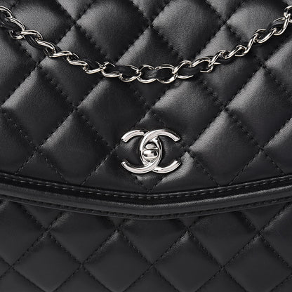 Chanel Lambskin Quilted Large Geometric Flap Black 12 of 17