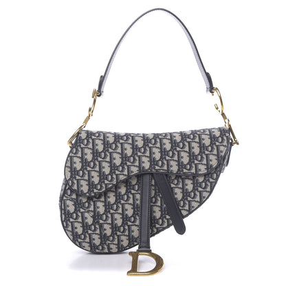 Christian Dior Oblique Saddle Bag Blue 1 of 11