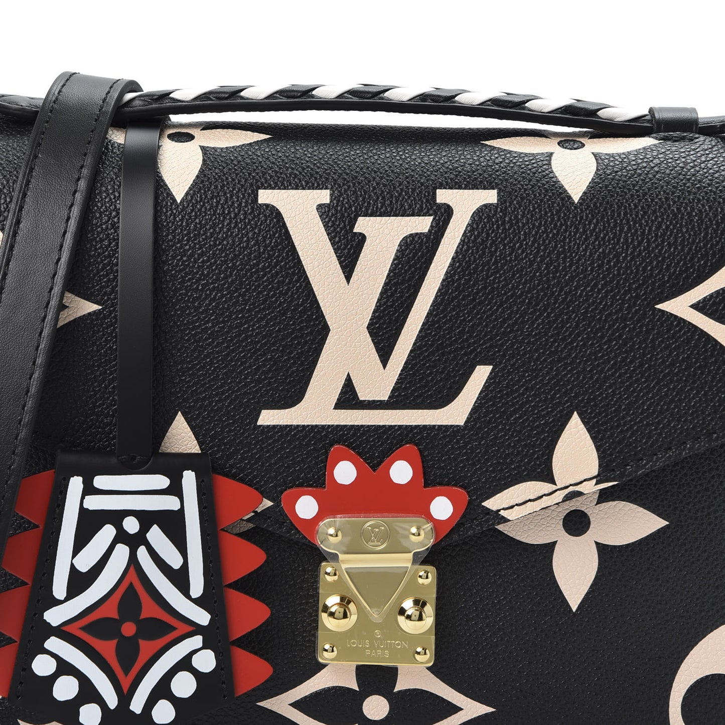 Empreinte Monogram Giant Crafty Pochette Metis Black Creme