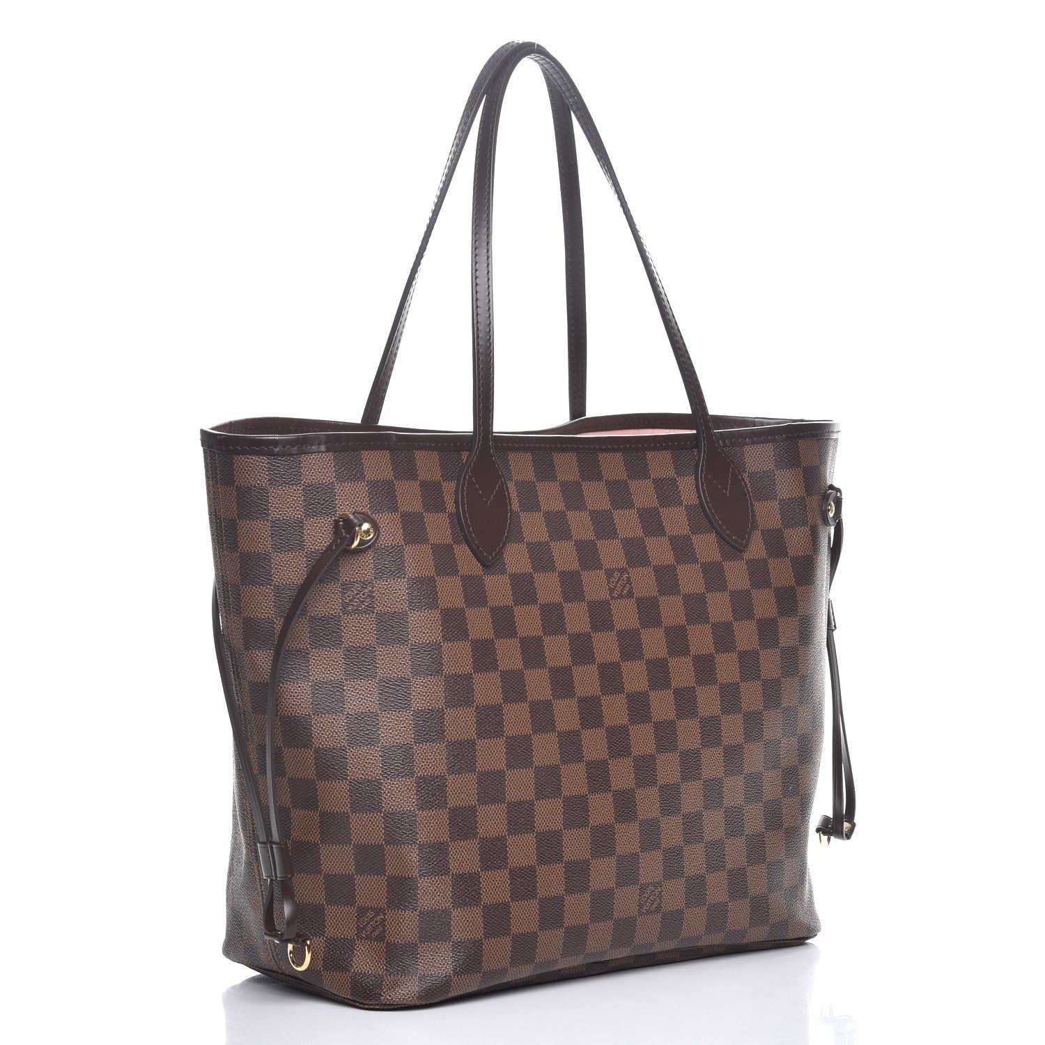 Louis Vuitton Damier Ebene Neo Neverfull MM Rose Ballerine 3 of 9