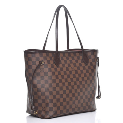 Louis Vuitton Damier Ebene Neo Neverfull MM Rose Ballerine 3 of 9