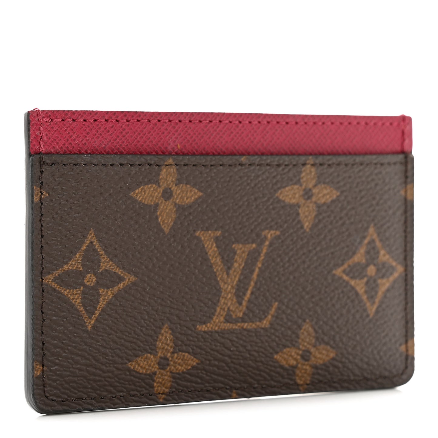 Monogram Card Holder Fuchsia