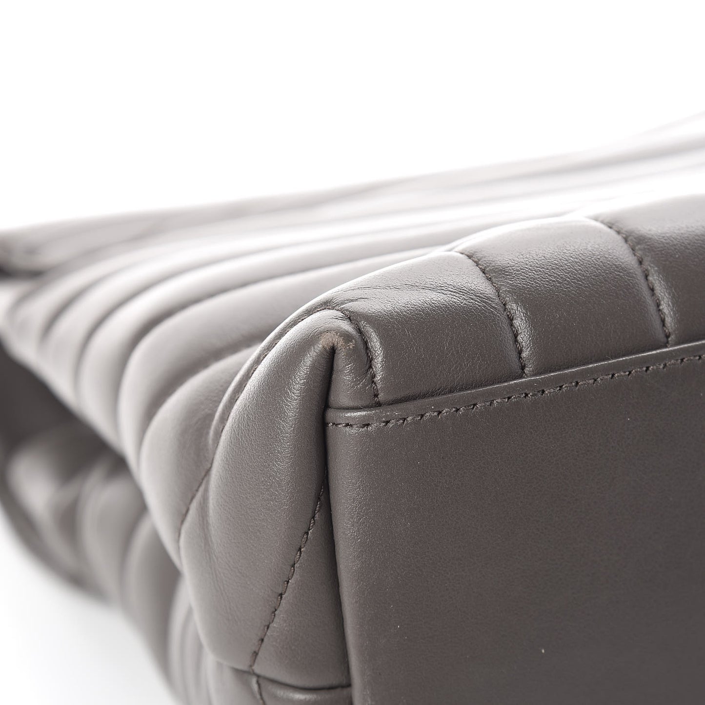 Calfskin Y Quilted Monogram Medium Loulou Chain Satchel Earth