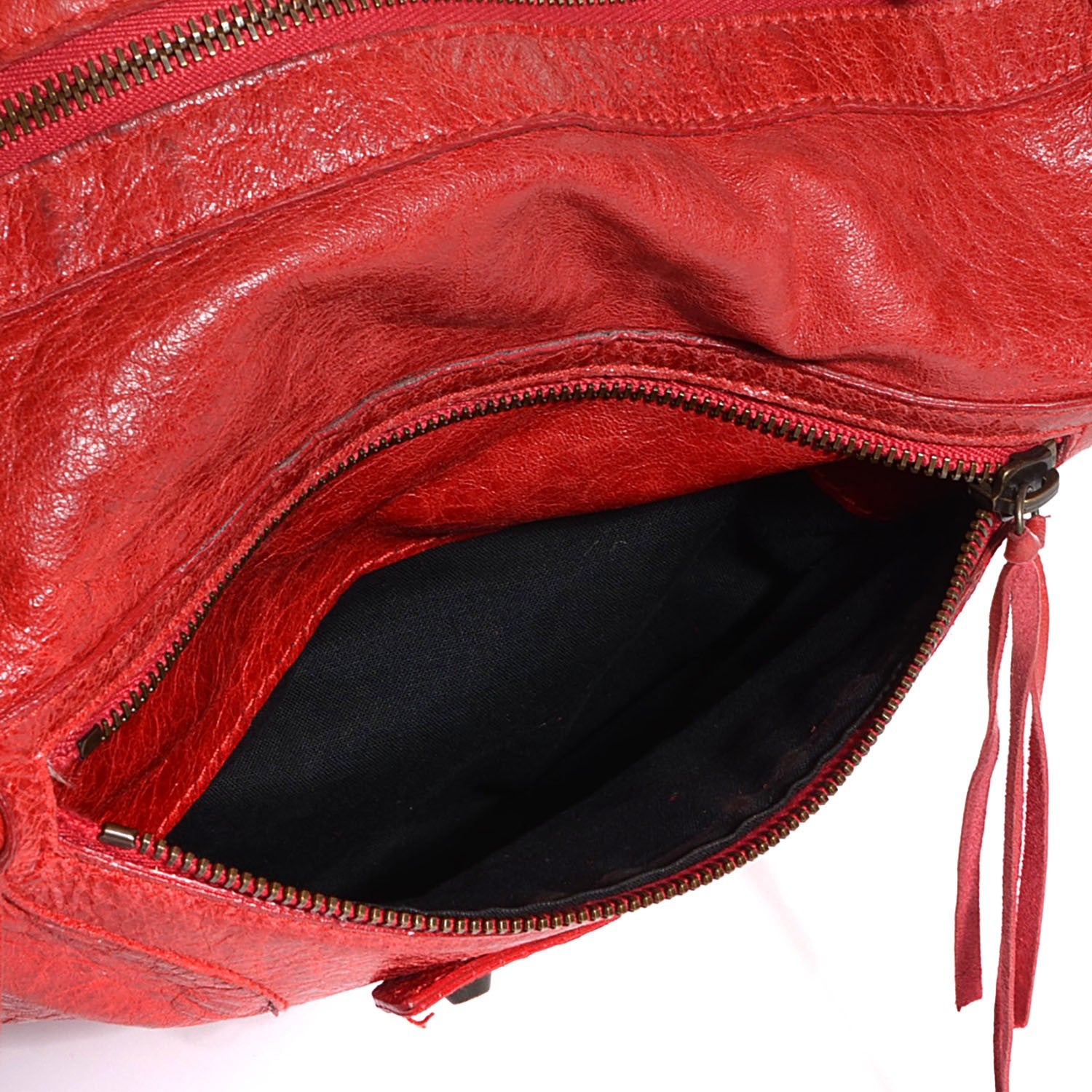 Balenciaga Chevre Classic Hardware Day Hobo Rouge Vermillon 10 of 12