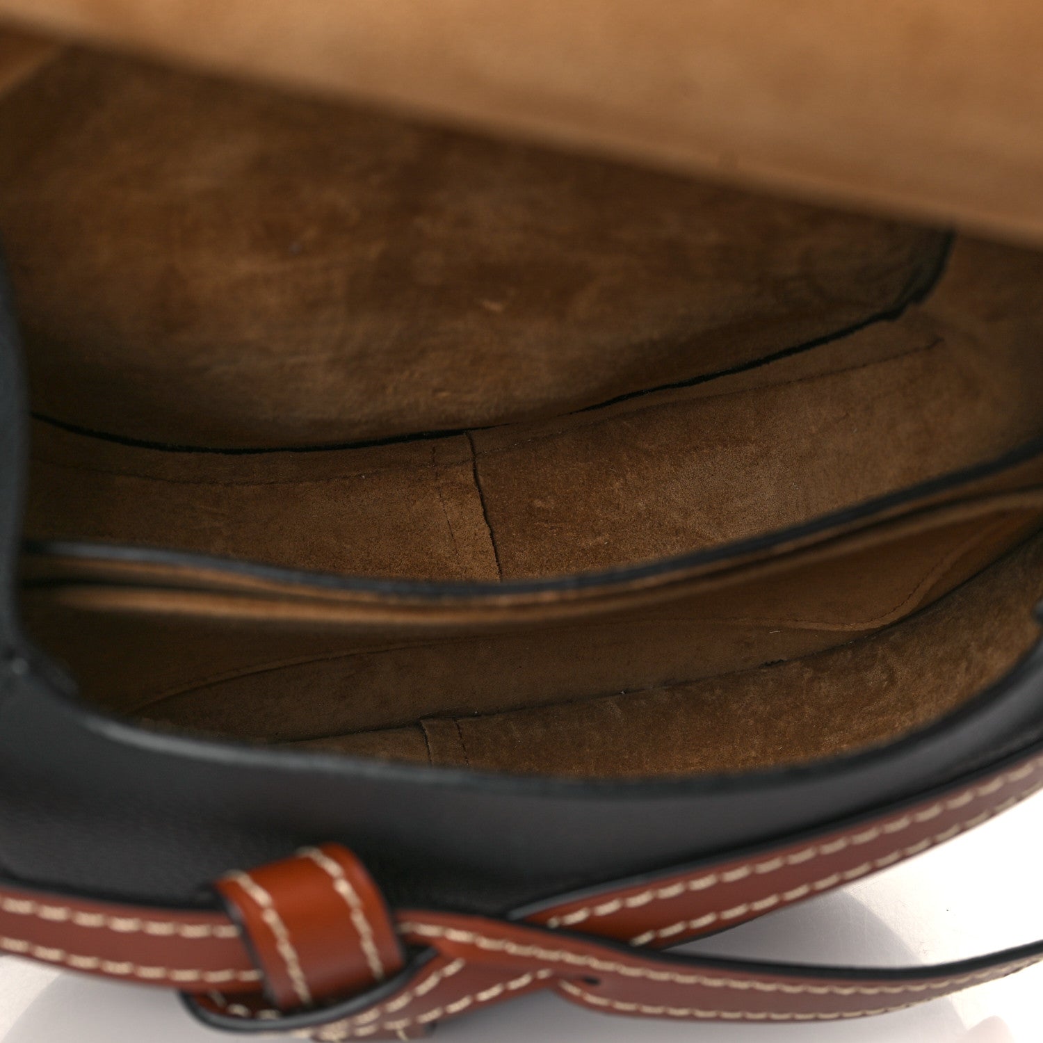 Loewe Grained Calfskin Small Gate Crossbody Bag Pecan Black 5 of 8