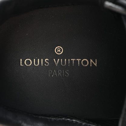 Louis Vuitton Suede Monogram Run Away Sneakers 38 Black 8 of 9
