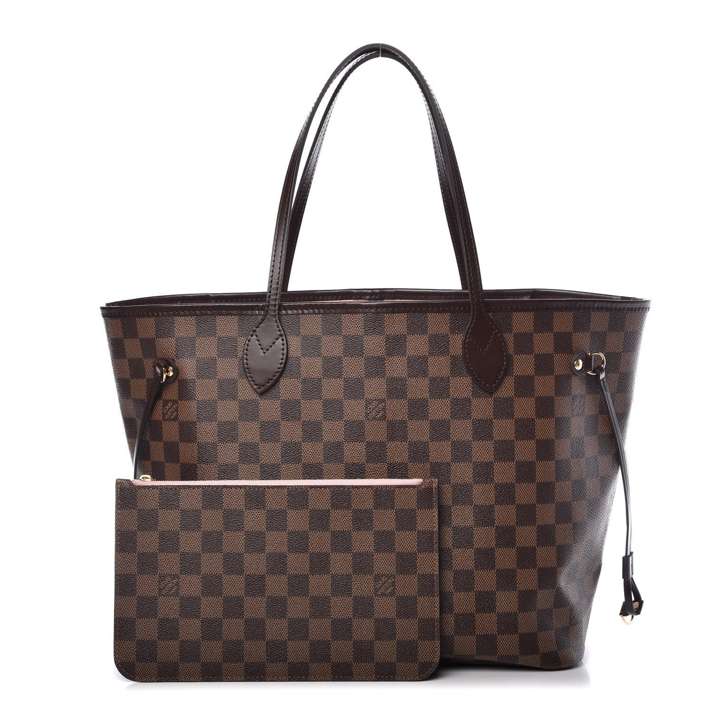 Damier Ebene Neo Neverfull MM Rose Ballerine