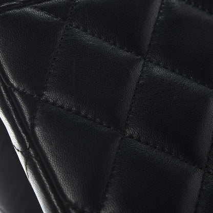 Chanel Lambskin Quilted Jumbo Single Flap Black 10 of 10