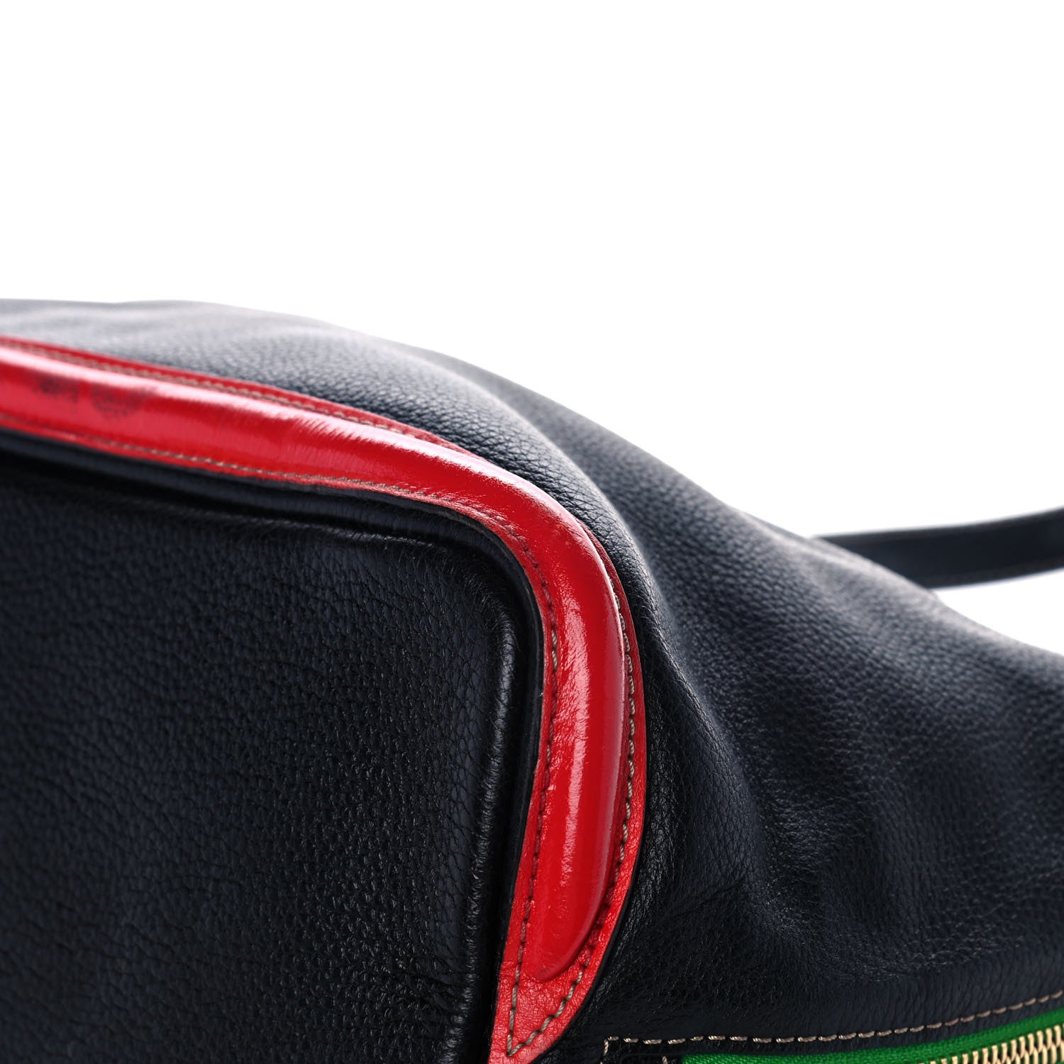 Alexander McQueen Pebbled Calfskin Skull Padlock Tote Black Navy Red Green 10 of 15