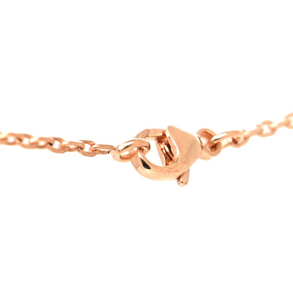 Hermes Lacquered Rose Gold Mini Pop H Pendant Necklace Lilac 4 of 5