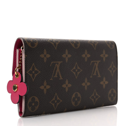 Louis Vuitton Monogram Bloom Flower Emilie Wallet 3 of 6