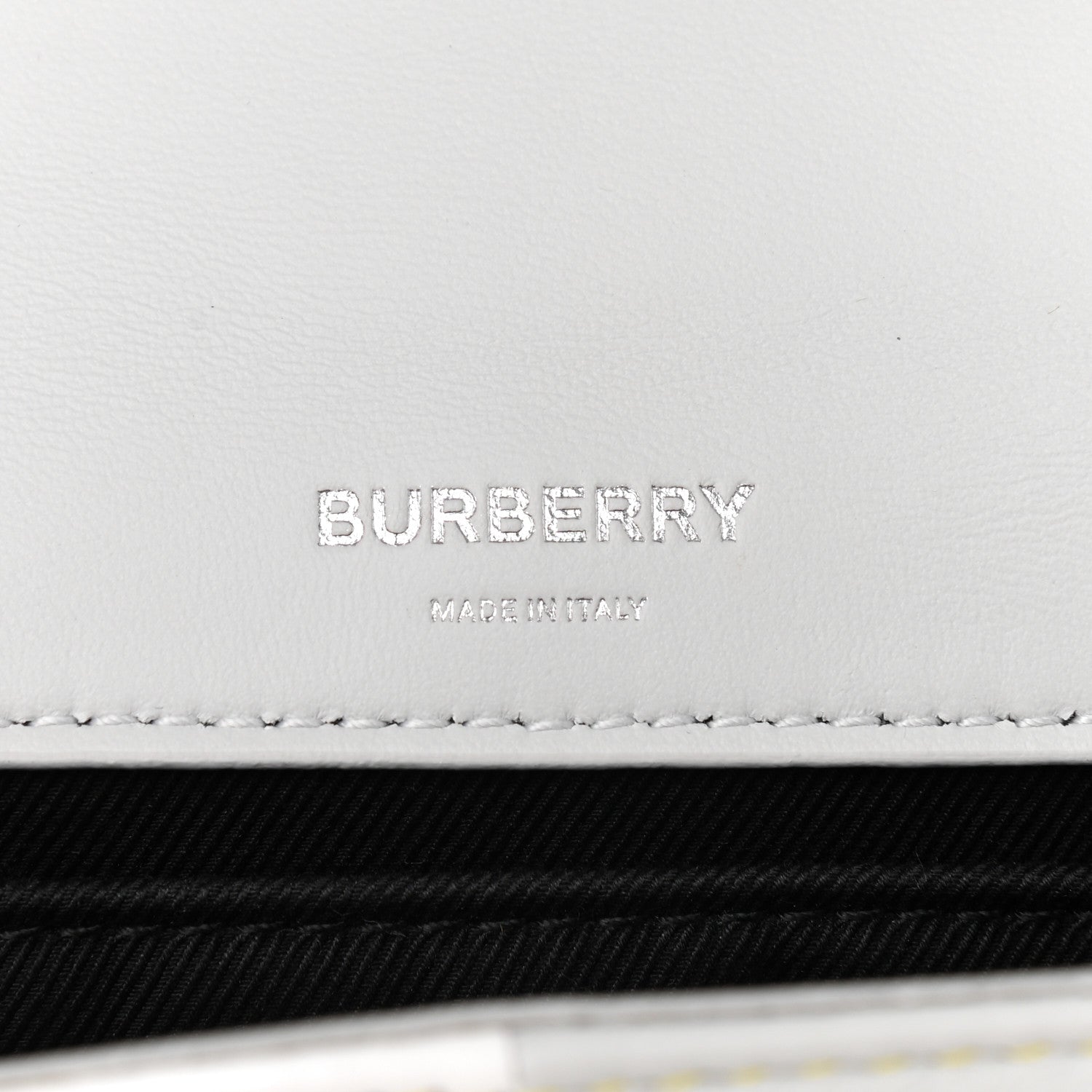 Burberry Lambskin Quilted Small Lola Bag White Grey Yellow 6 of 8