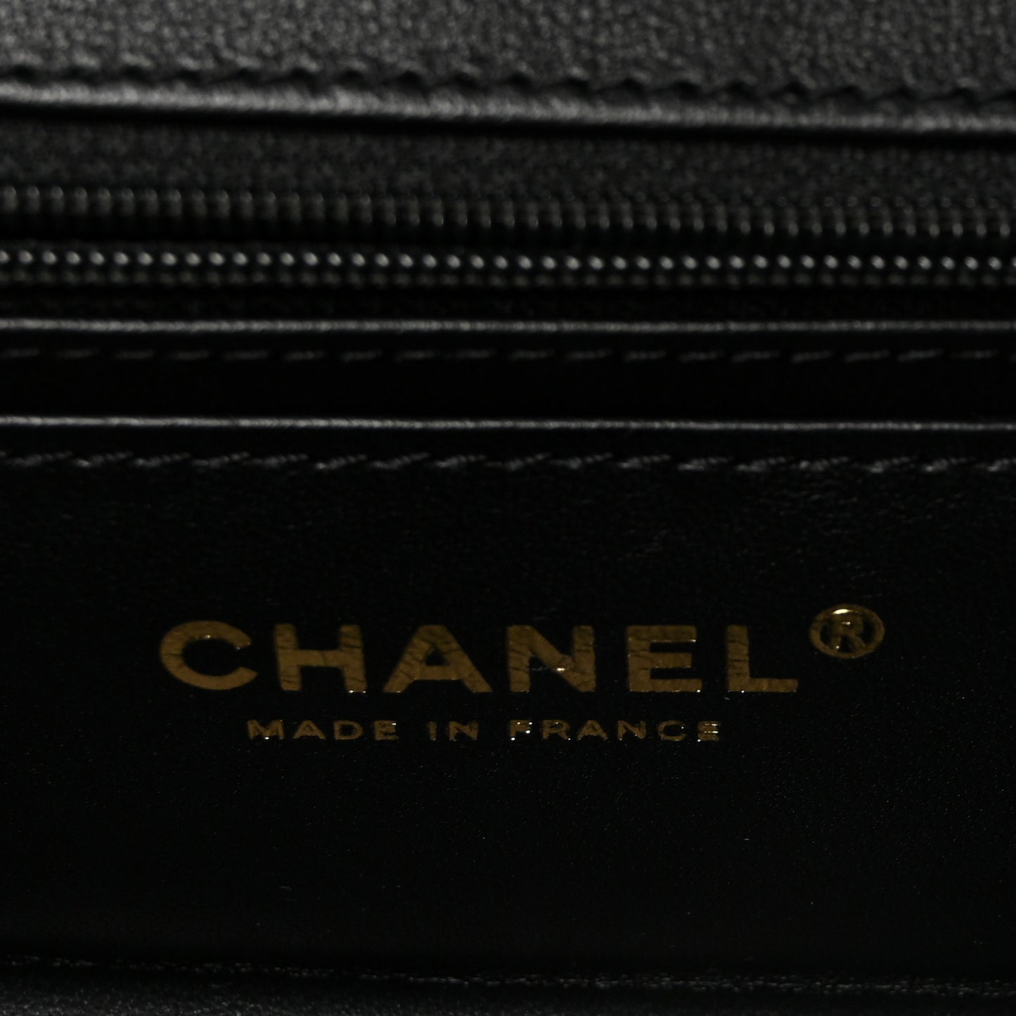 Shiny Calfskin Quilted Top Handle Box Bag Black