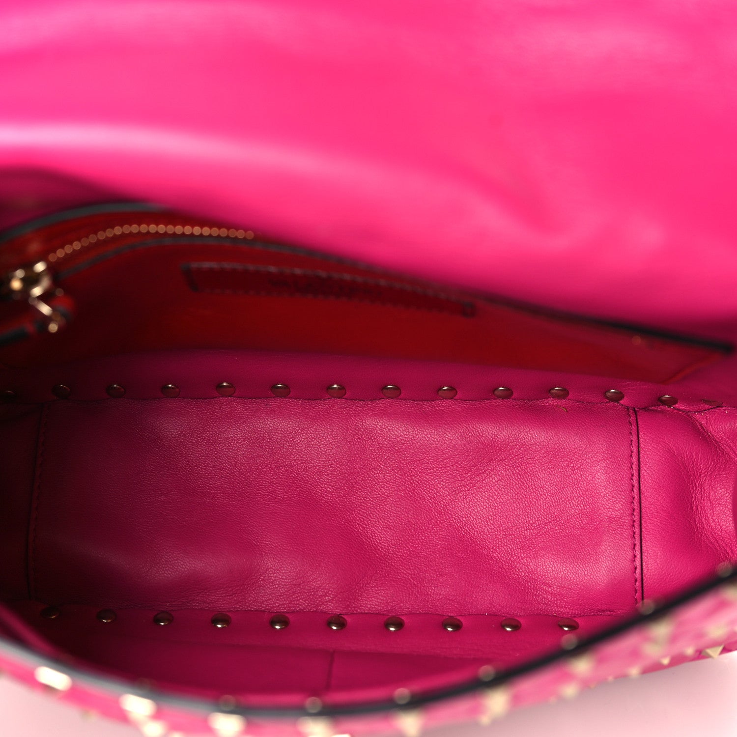 Valentino Garavani Nappa Medium Rockstud Spike Shoulder Bag Disco Pink 4 of 8