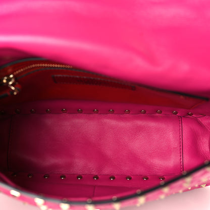 Valentino Garavani Nappa Medium Rockstud Spike Shoulder Bag Disco Pink 4 of 8