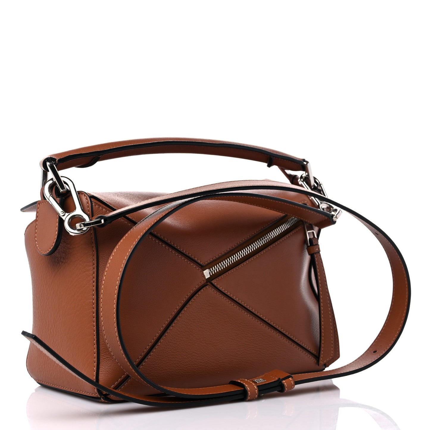 Calfskin Small Puzzle Bag Tan