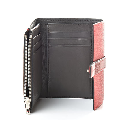 Loewe Grained Calfskin Compact Zip Wallet Burnt Red 5 of 9