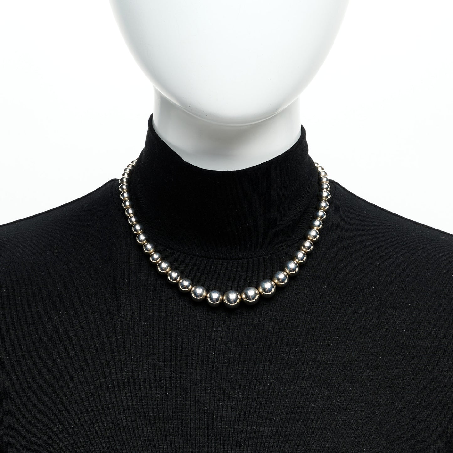 Sterling Silver HardWear Graduated Ball Necklace