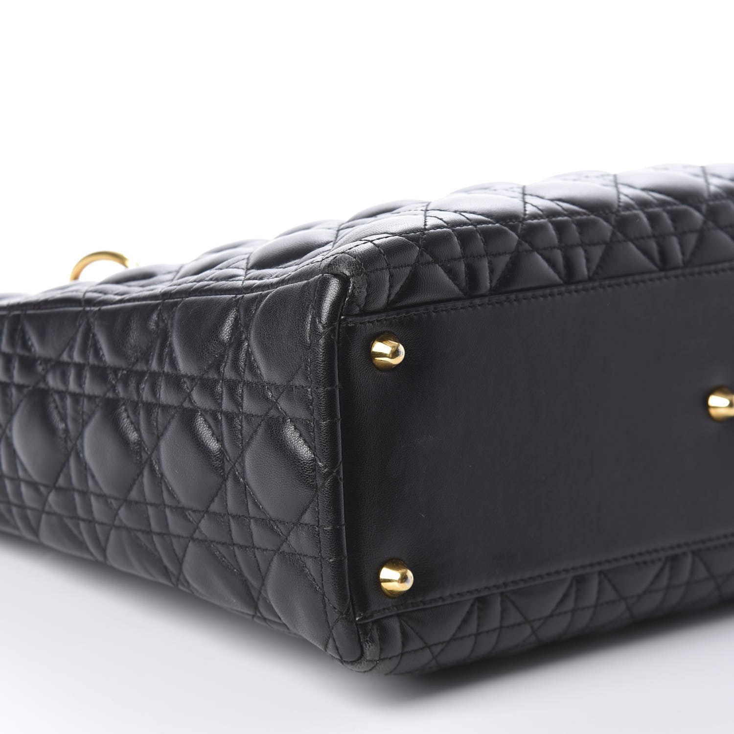 Christian Dior Lambskin Cannage Large Lady Dior Black 7 of 8