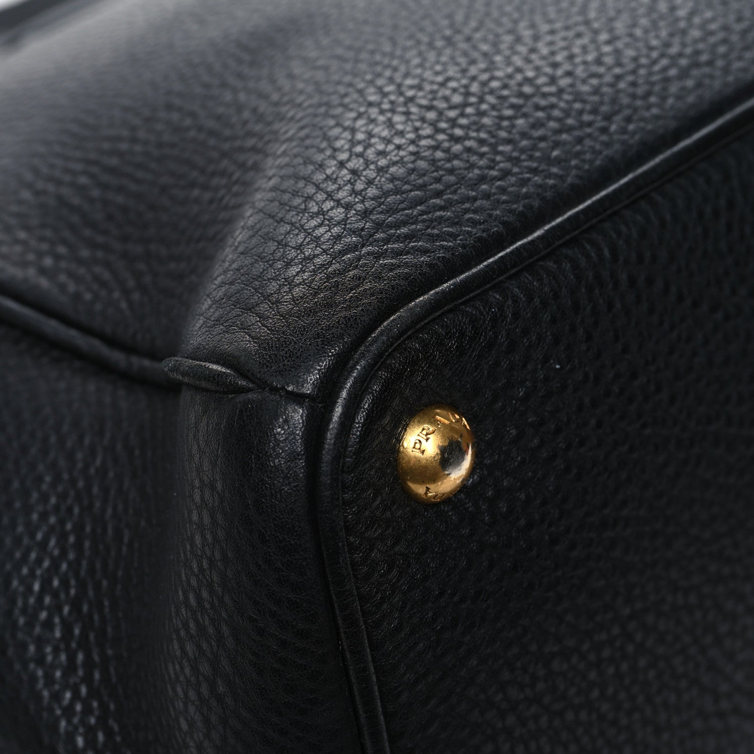Prada Vitello Daino Large Double Zip Tote Black 12 of 16