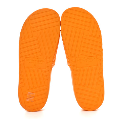 Bottega Veneta Rubber The Slider Sandals 40 Tangerine 6 of 8