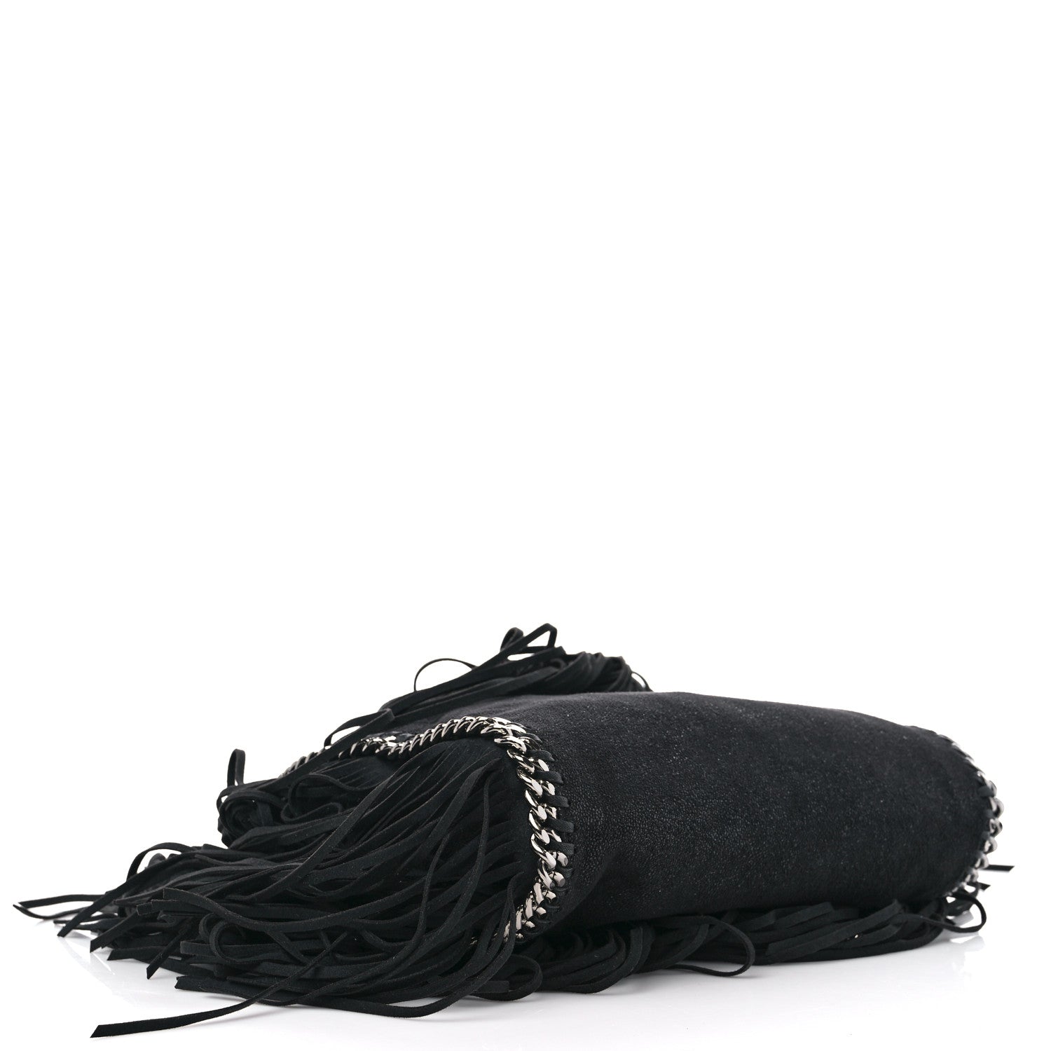 Stella McCartney Eco Suede Mini Fringe Falabella Tote Black 3 of 8