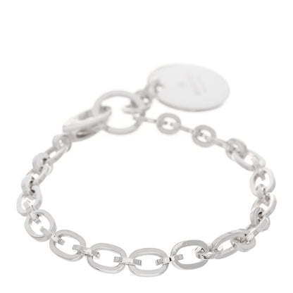 Gucci Sterling Silver Link Round Charm Bracelet 2 of 4