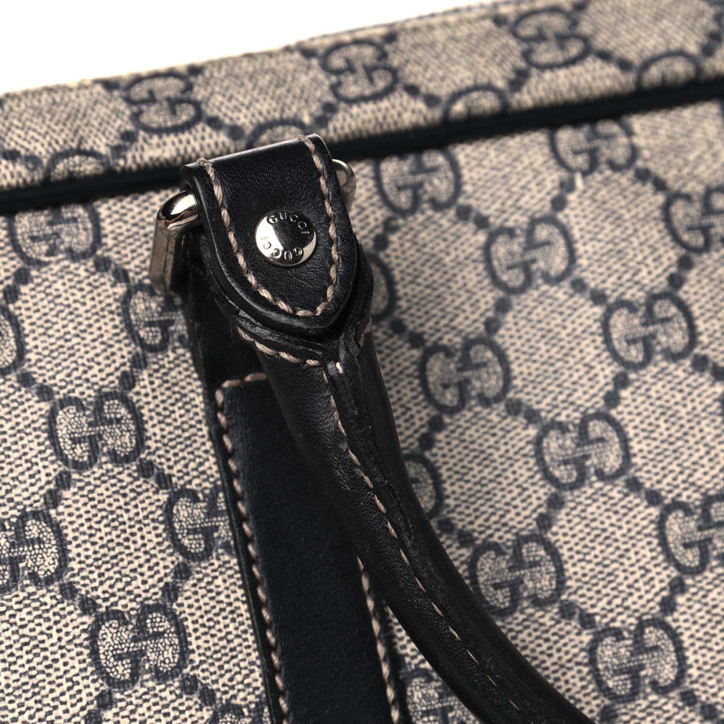 GG Plus Monogram Medium Briefcase Navy