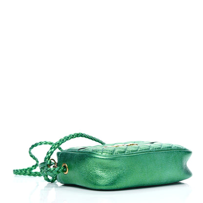 Gucci Laminated Nappa Trapuntata Small Zumi Shoulder Bag Jasmine Green 3 of 5