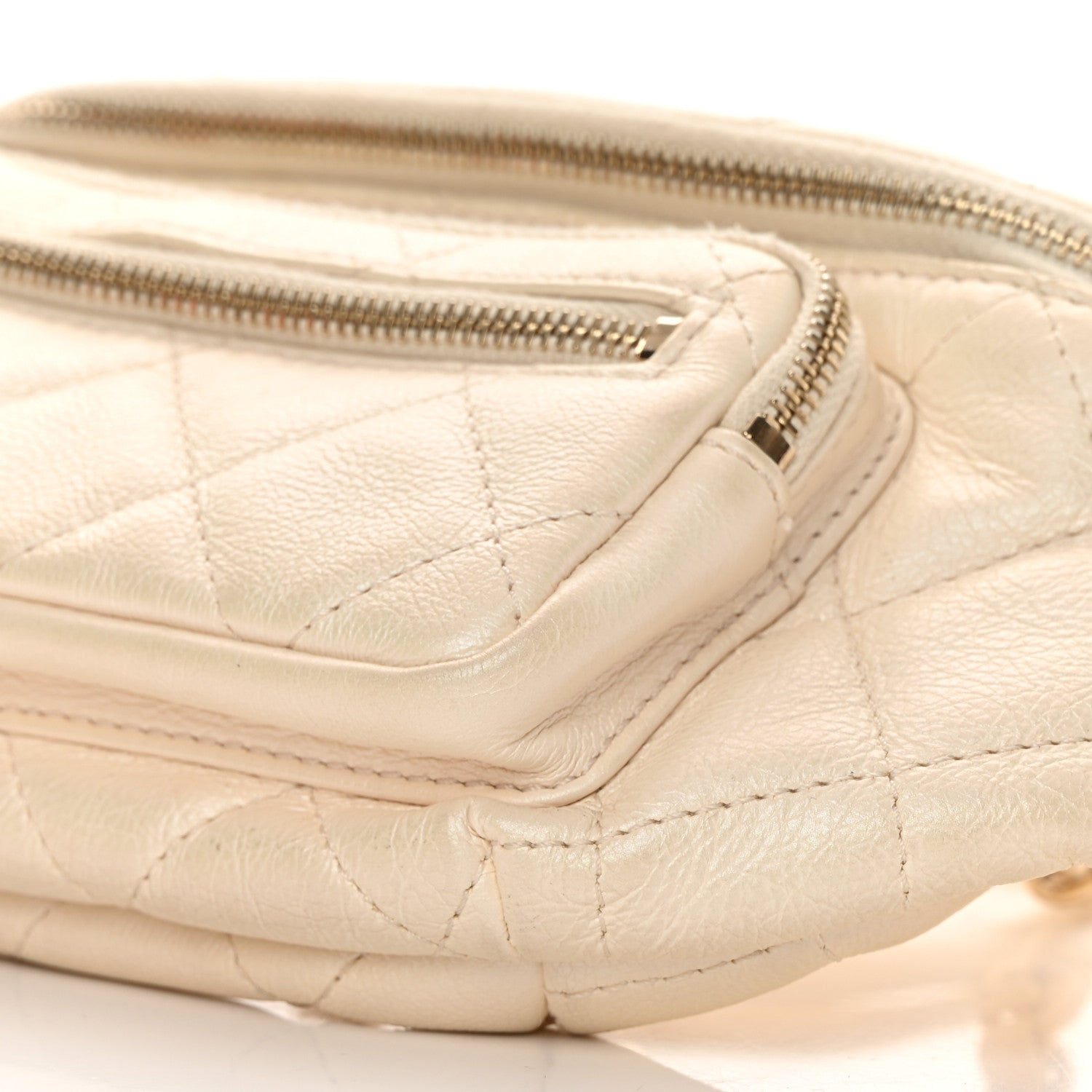 Chanel Calfskin Quilted All About Waist Belt Bag Light Beige 10 of 16