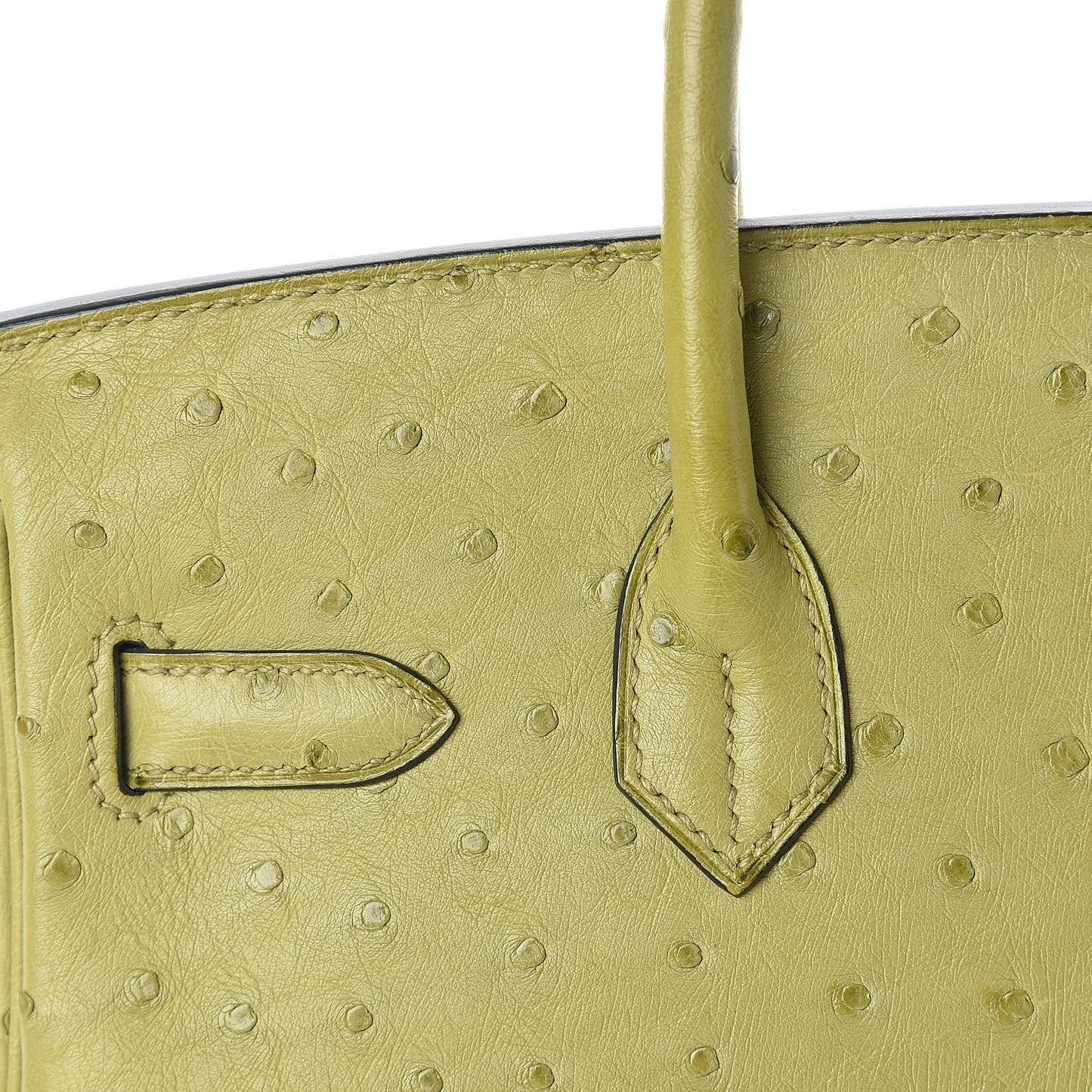 Ostrich Birkin 30 Vert Anis