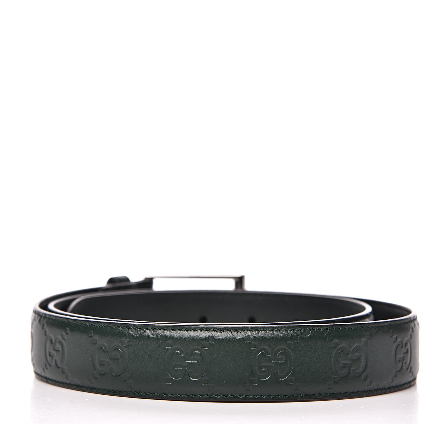 Guccissima Signature 30mm Belt 95 38 Verde