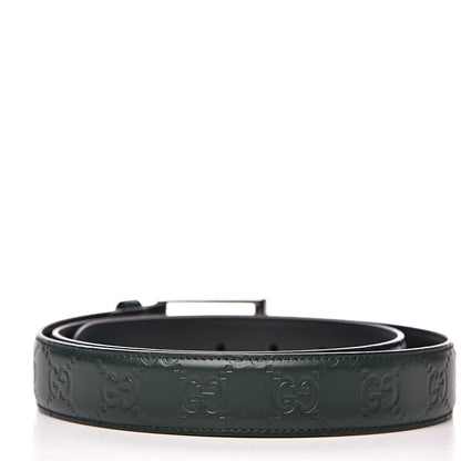 Gucci Guccissima Signature 30mm Belt 95 38 Verde 3 of 6