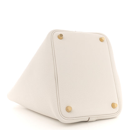 Hermes Taurillon Clemence Picotin Lock 18 PM Gris Pale 4 of 12