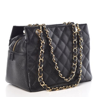 Chanel Caviar Quilted Petit Timeless Tote PTT Black 3 of 11