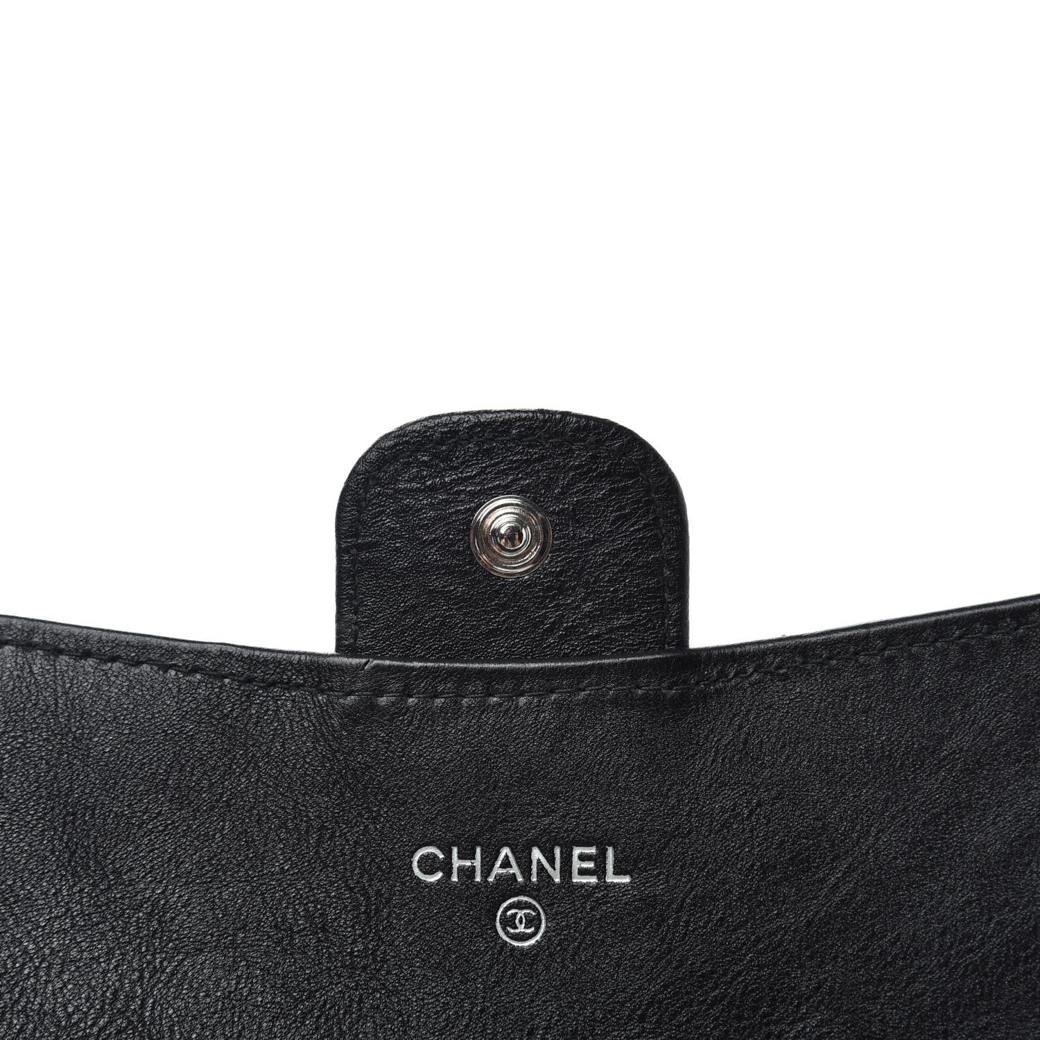 Chanel Crumpled Calfskin Quilted Large Flap Wallet So Black 6 of 7