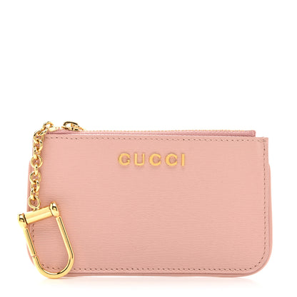 Gucci Calfskin Script Key Case Light Pink 1 of 8