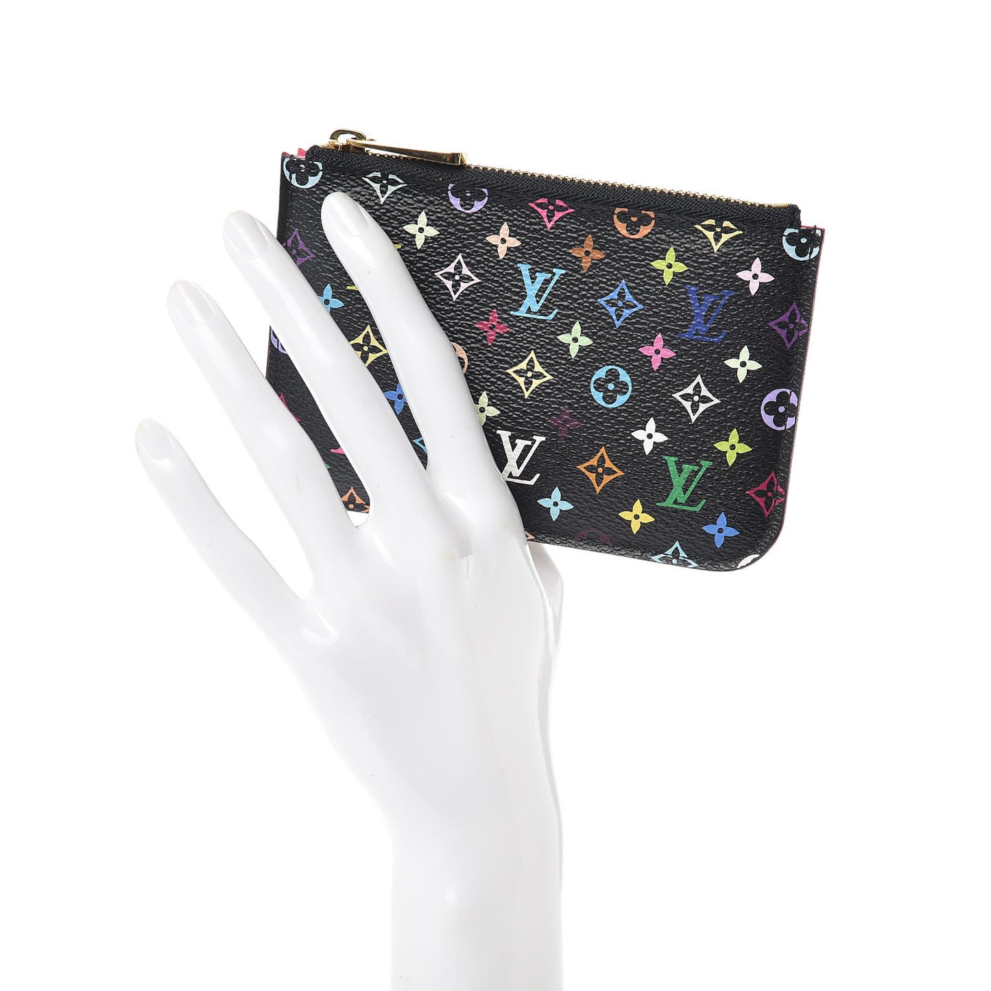 Monogram Multicolor Key Pouch Black Grenade
